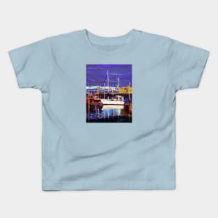 Inua at Homer Harbor Kids T-Shirt